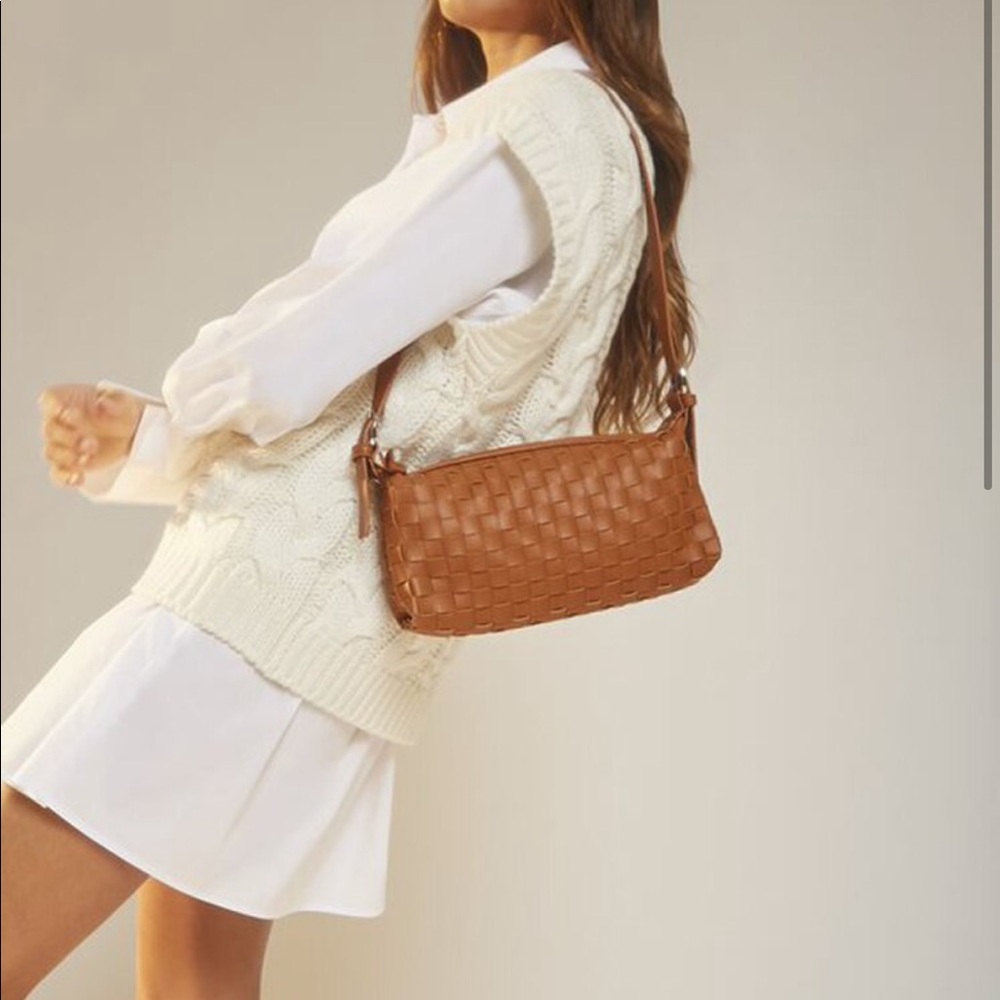 NEW Basketweave Shoulder Bag